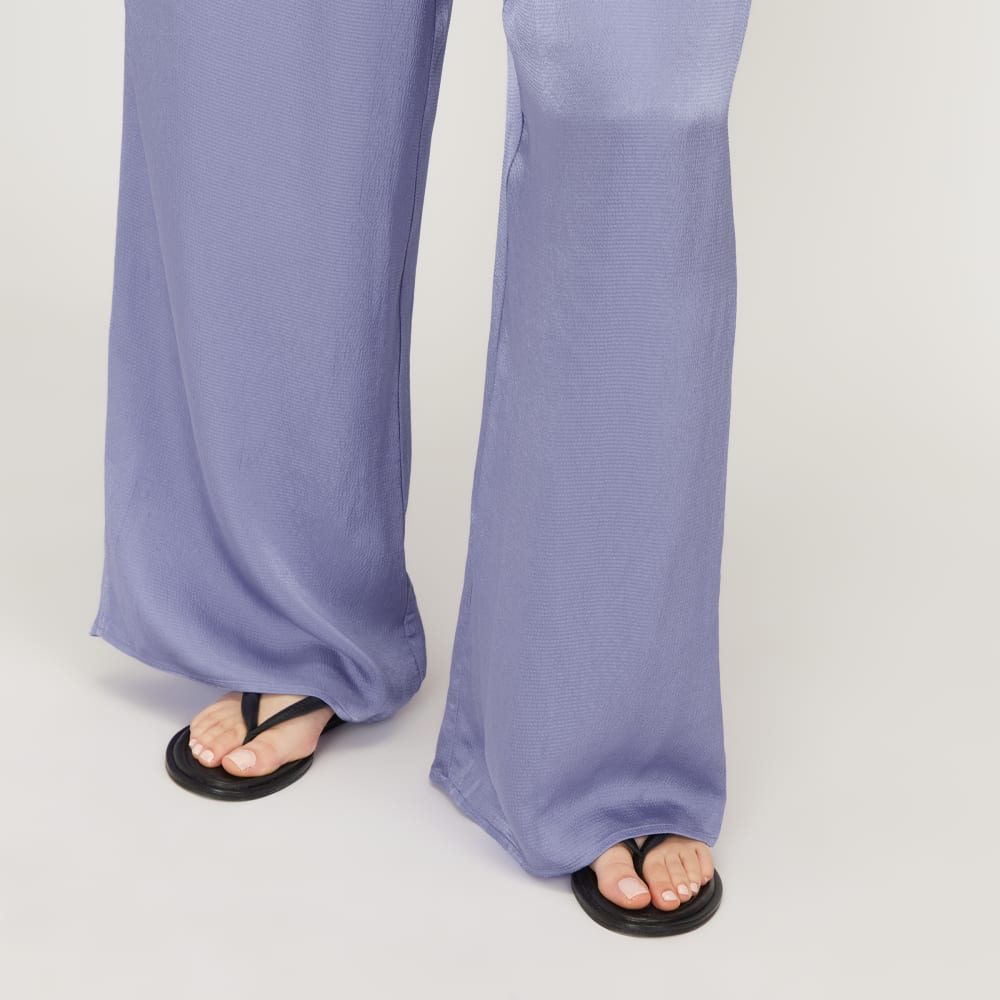 The Satin Pull-On Pant | Cornflower Blue - Image 5