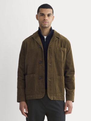 Fine Wale Corduroy Chore Blazer | Cocoa
