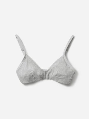 The Cotton Bralette |  Heathered Grey