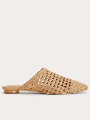 The Day Mule | Light Taupe Woven