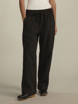 The Canvas Organic Cotton Pull-On Pant | Black