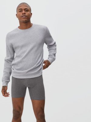 The Supima? Longer Boxer Brief | Uniform | Heather Charcoal