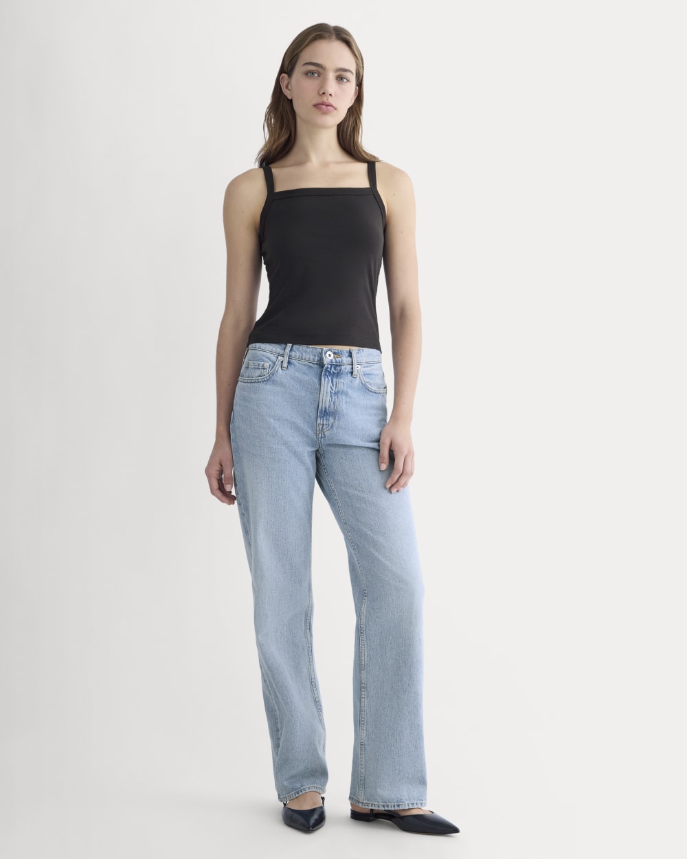 The Essential Square-Neck Tank | Black - Image 3