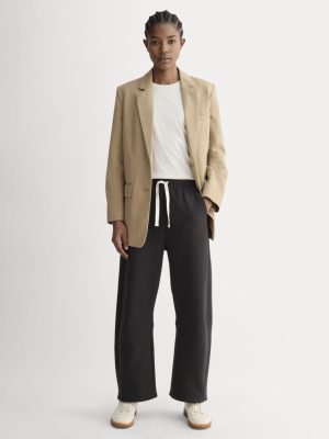 Luxe Fleece Barrel Sweatpant | Black