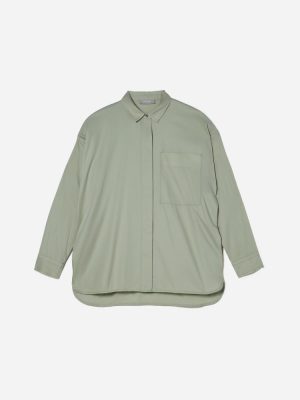 The Oversized Silky Cotton Shirt | Laurel