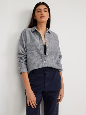 The Must-Have Shirt in Linen | Canvas Tan / Navy