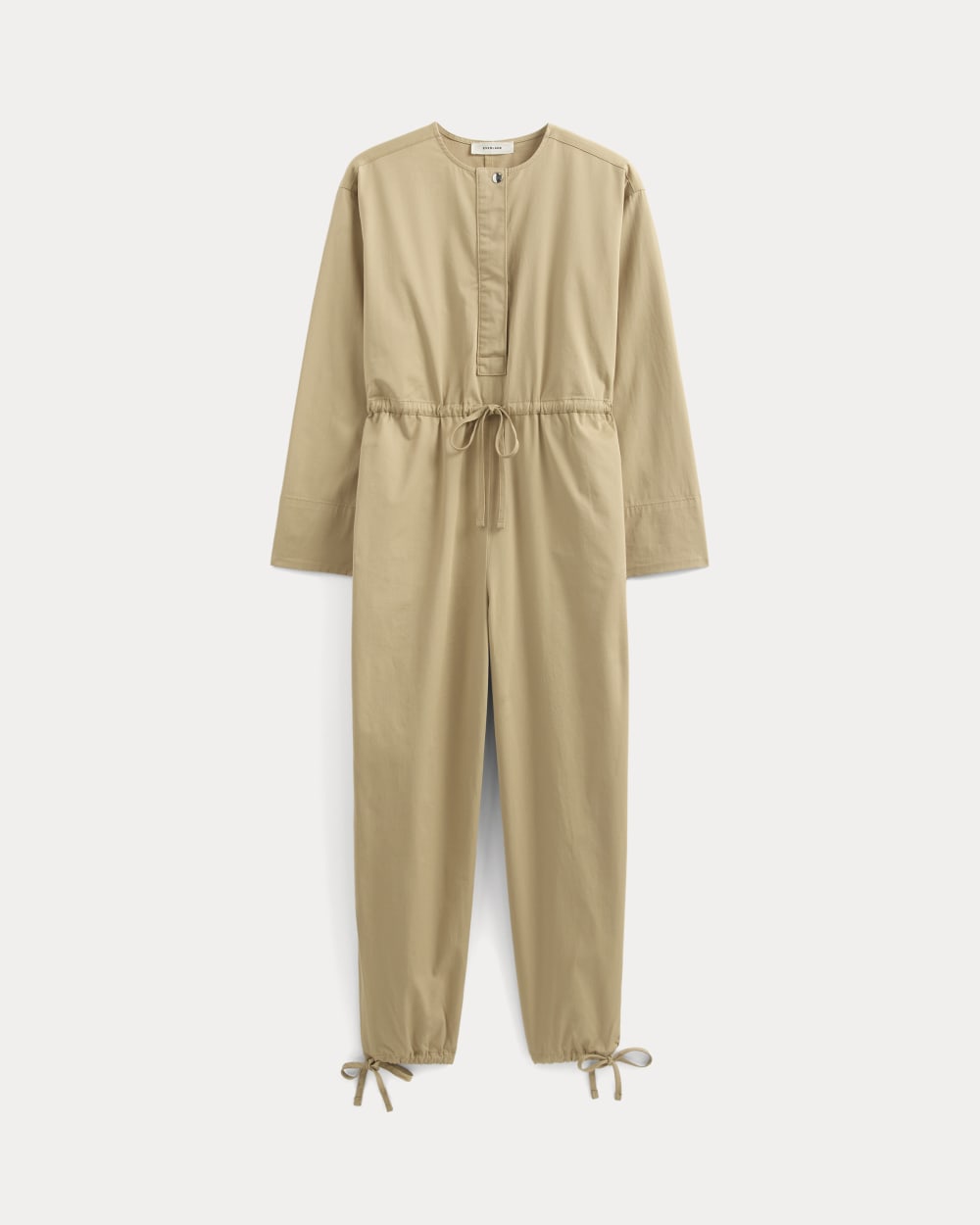 The Utility Drawstring Jumpsuit | Classic Khaki - Image 2