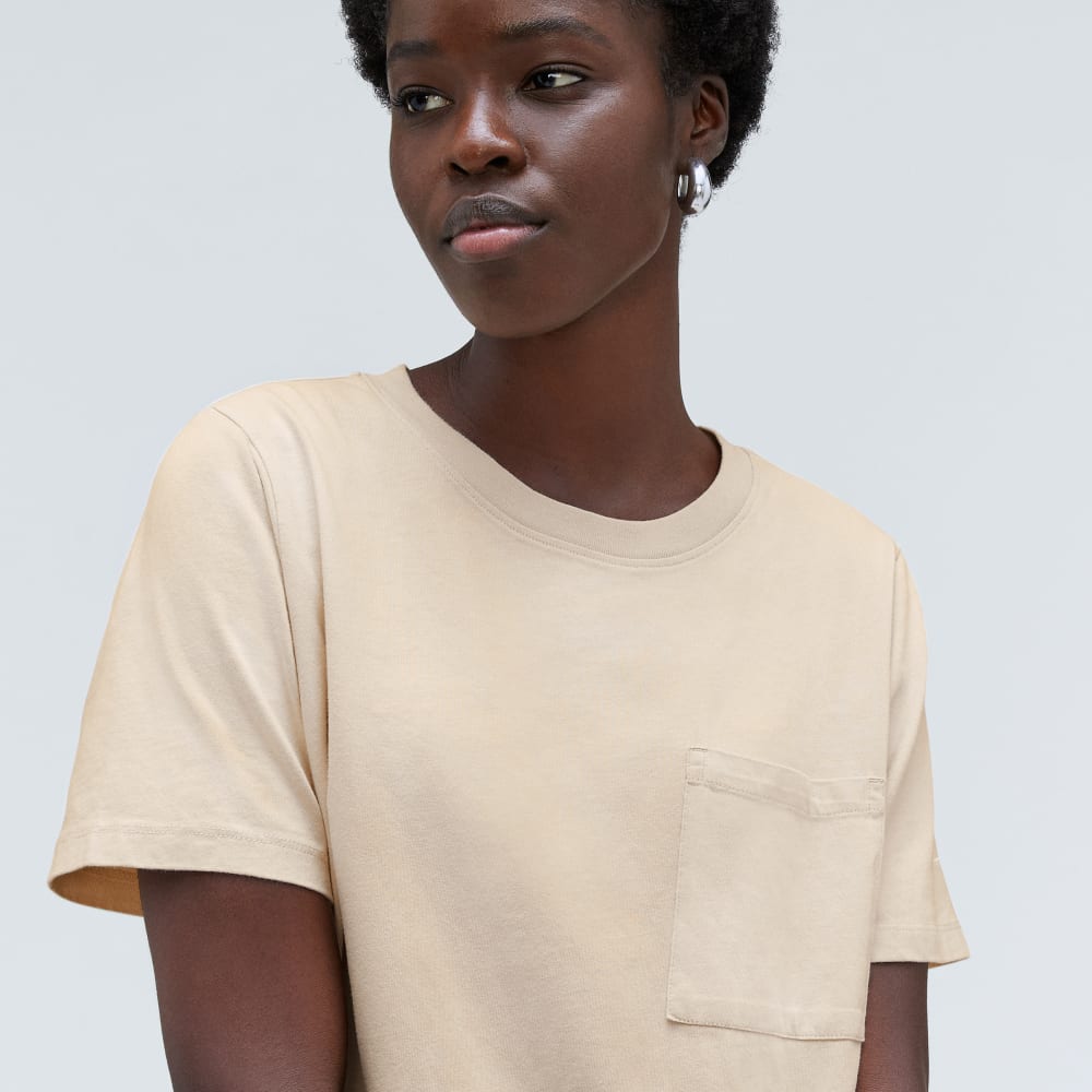 The Organic Cotton Weekend Tee Dress | Brazilian Sand - Image 4