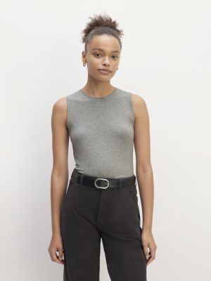 The Supima® Form Tank | Mid Heather Grey