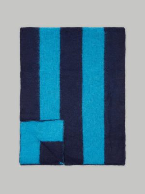 The Alpaca Patterned Scarf | Horizon Blue / Ocean Cavern