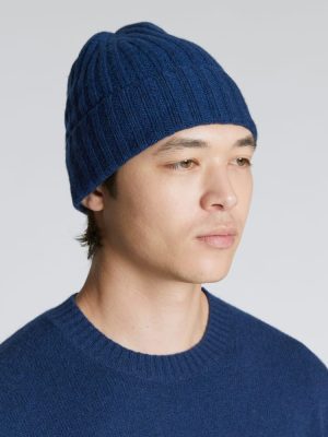 The Cashmere Beanie | Bright Navy