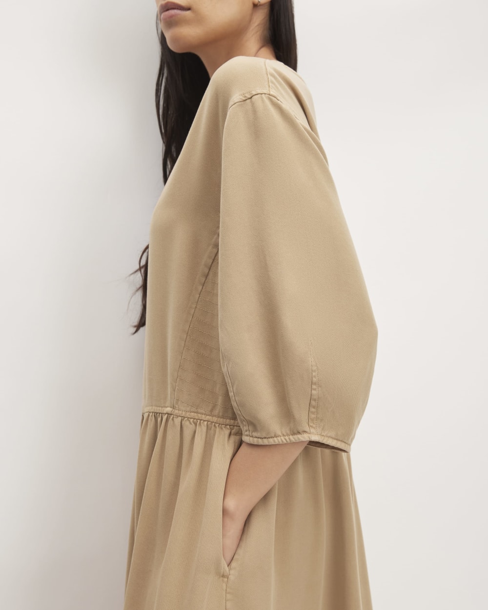 The TENCEL? Puff-Sleeve Dress | Cornstalk - Image 6