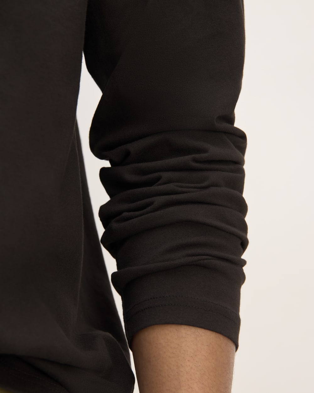 The Premium Weight Long-Sleeve Polo | Black - Image 5