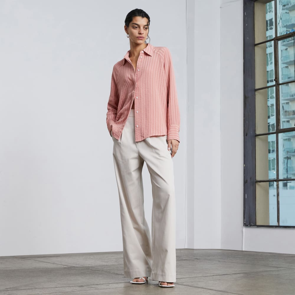 The City Stripe Shirt | Light Rose - Image 6