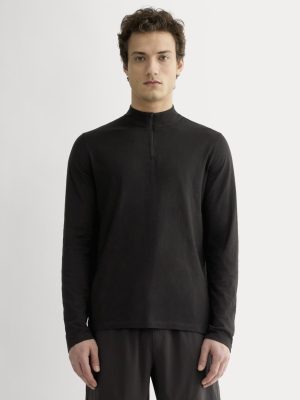 The Rec Quarter-Zip | Black