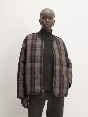 The Quilted Cotton Liner | Abalone / Black / Earth Brown