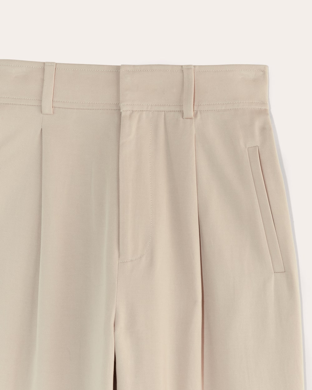 The Draper Pleated Pant in Buttersmooth | Sandstone | 30 Inseam - Image 8