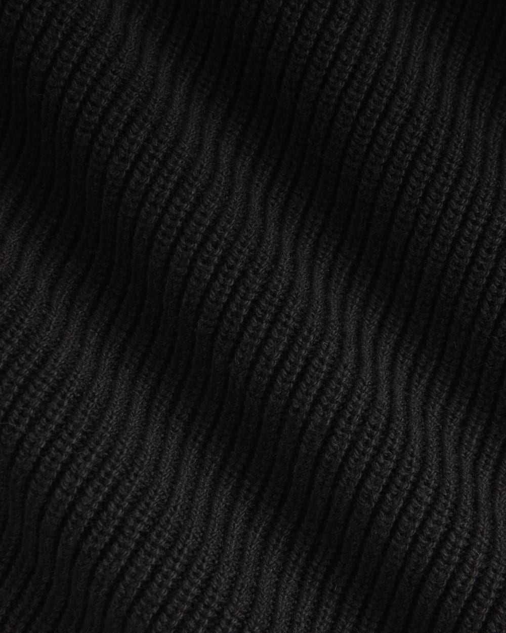 The Slouchy V-Neck in Everyday Cotton | Black - Image 6