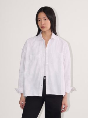 The Boxy Oxford | White / Black