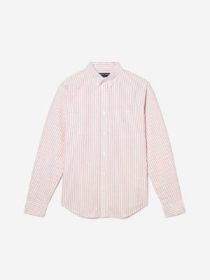 The Slim-Fit Japanese Oxford | Red / White | Regular