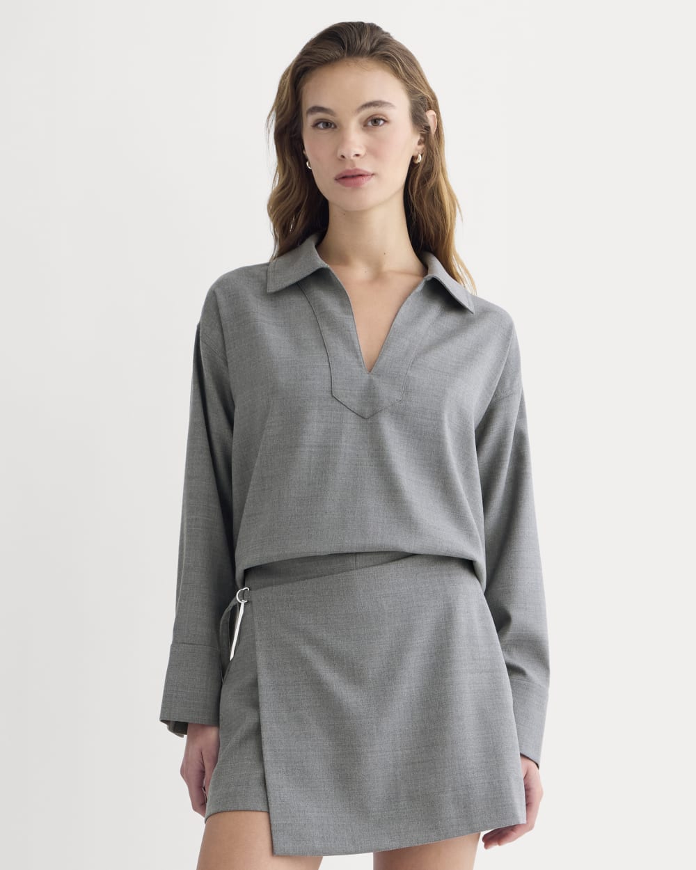 Overshirt in Tailor Twill | Heather Graphite