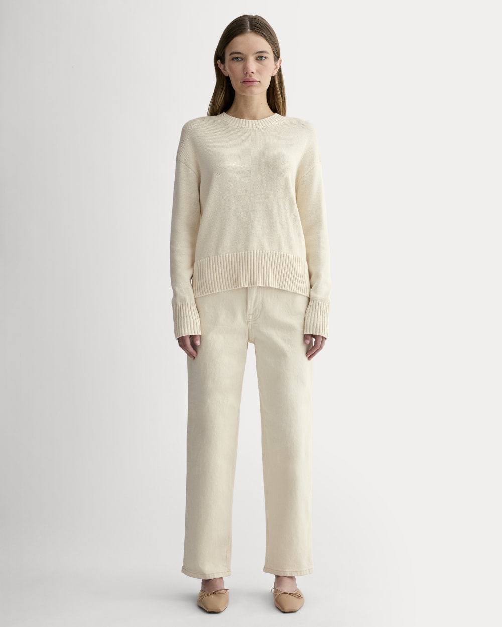 The Boxy Sweater in Everyday Cotton | Canvas - Image 3