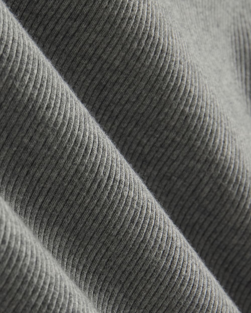 The '90s Rib Tee | Mid Heather Grey - Image 5