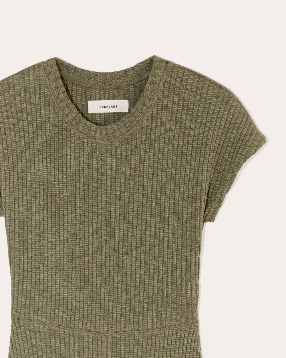 The Rib-Knit Cap-Sleeve Midi Dress | Kalamata - Image 6