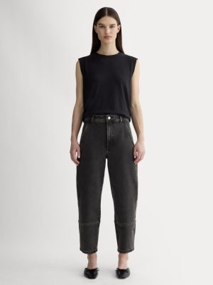 The Utility Barrel Jean | Washed Black | Regular