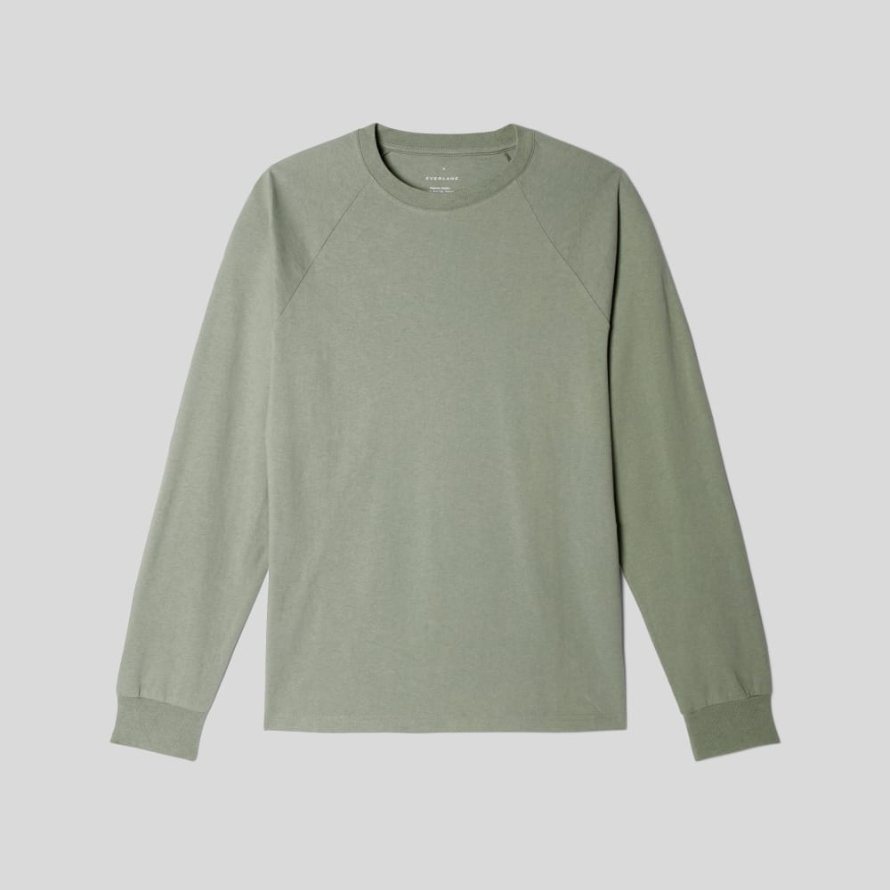 The Premium-Weight Long-Sleeve Crew | Uniform | Seagrass - Image 2