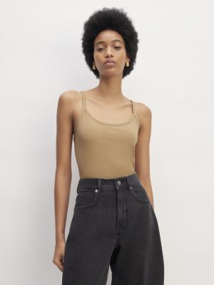 The Supima® Form Spaghetti Strap Cami | Tiger's Eye