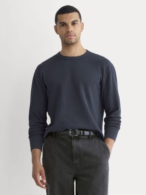 Thermal Crew in Cozy Waffle | Navy