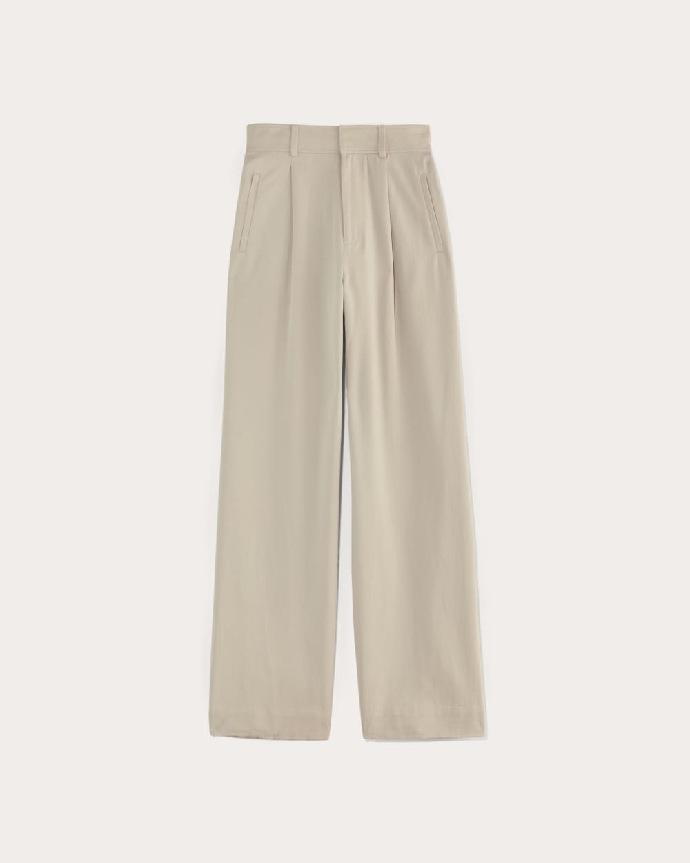 The Draper Pleated Pant in Buttersmooth | Sandstone | 30 Inseam - Image 2