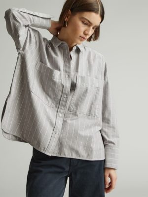 The Boxy Oxford | Chocolate Brown / White