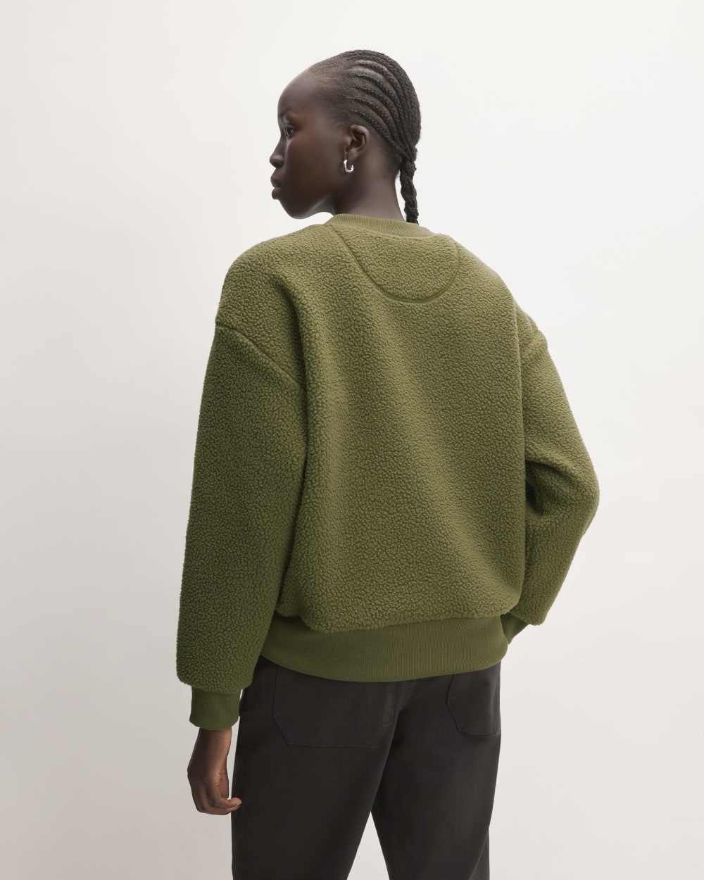 The ReNew Fleece Oversized Crew | Kalamata - Image 6