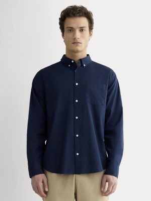 The Washed Poplin Shirt | Navy