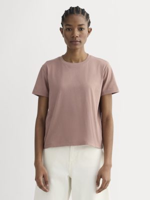The Box-Cut Tee in Essential Cotton | Rose Dusk | No Pocket