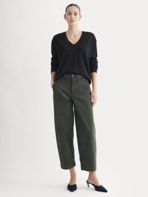 Cotton Twill Chino | Dark Green