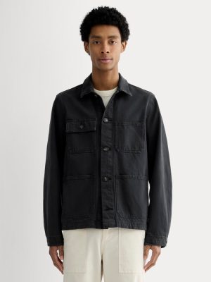 The Denim Utility Jacket | Black