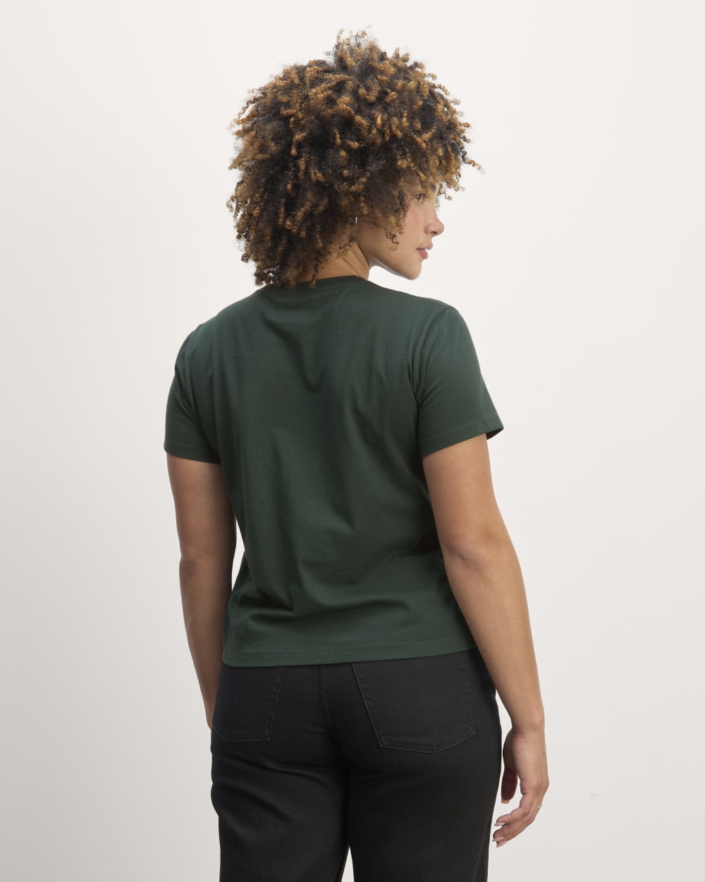 The Box-Cut Tee in Essential Cotton | Scarab | Pocket - Image 4
