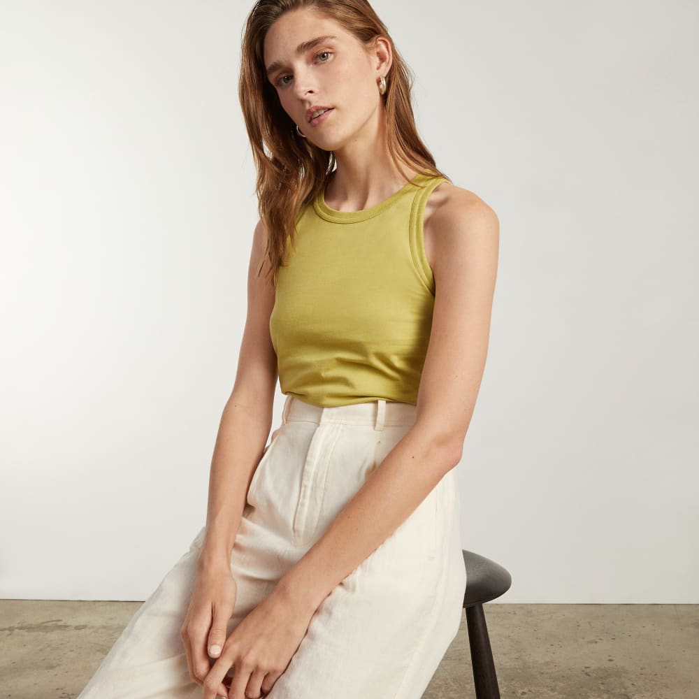 The Tank in Essential Cotton | Leek - Image 6