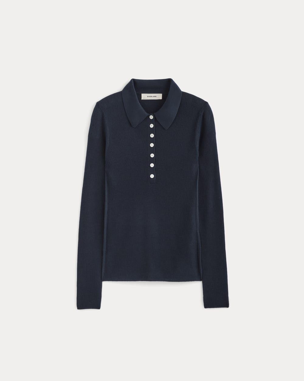 The Polo in Ultrasoft Merino | Navy - Image 2