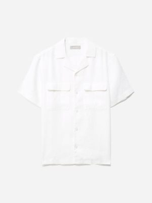 The Resort Shirt in Linen | White