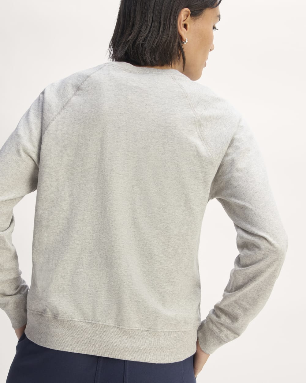 The Off-Duty Long-Sleeve Tee | Pale Heather Grey - Image 5