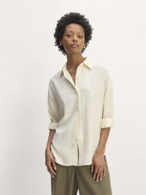 The Oversized Shirt in Butterlite | Bone