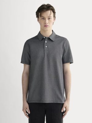 The Startup Polo | Black Chambray