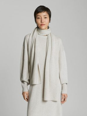 The Cashmere Scarf | Light Heather Grey