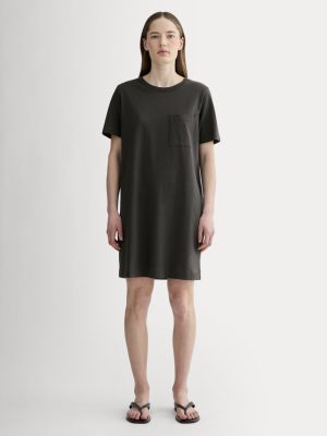 The Organic Cotton Weekend Tee Dress | Washed Black