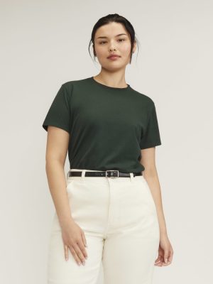 The Box-Cut Tee in Essential Cotton | Scarab | No Pocket