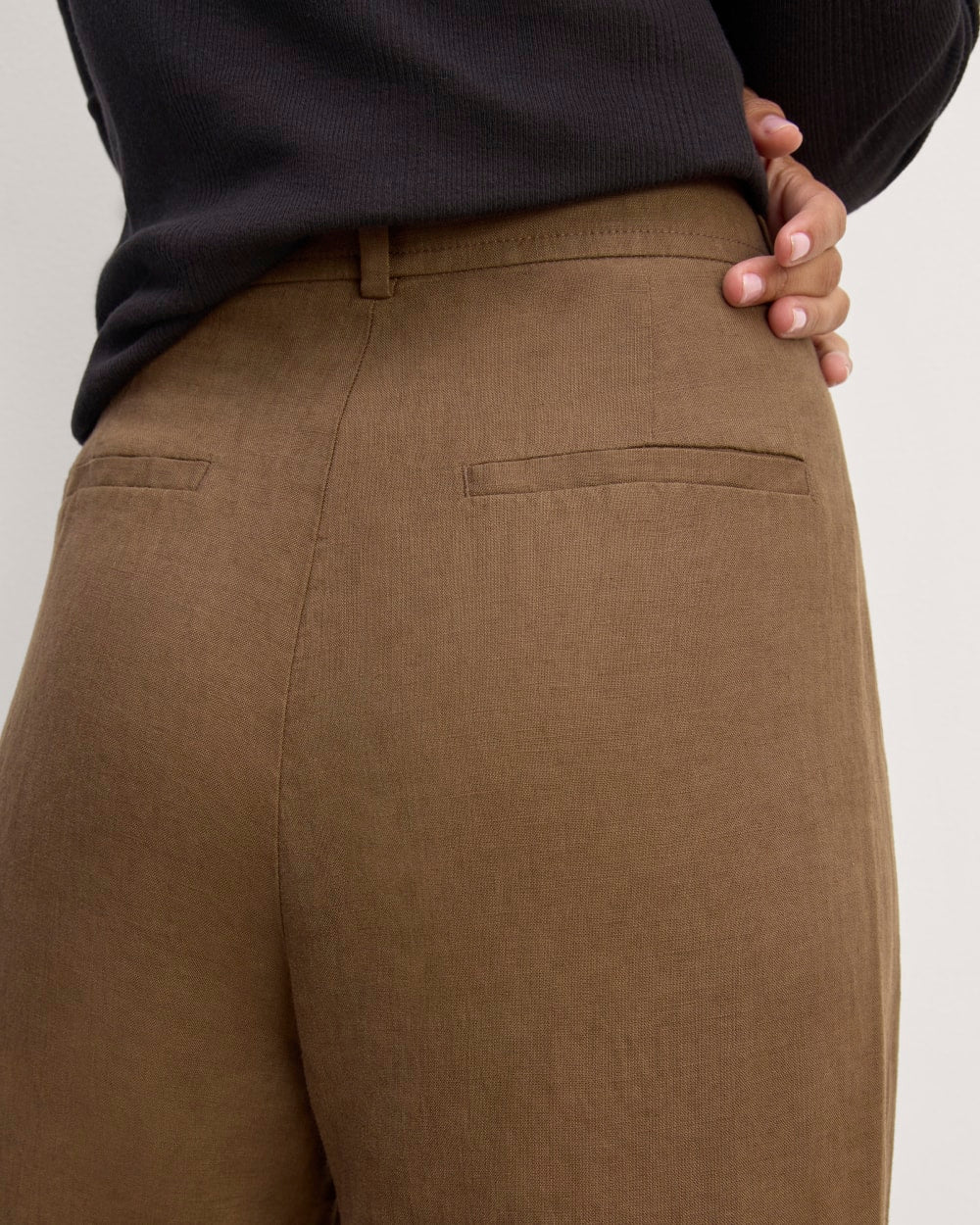 The Linen Way-High® Drape Pant | Cocoa - Image 4